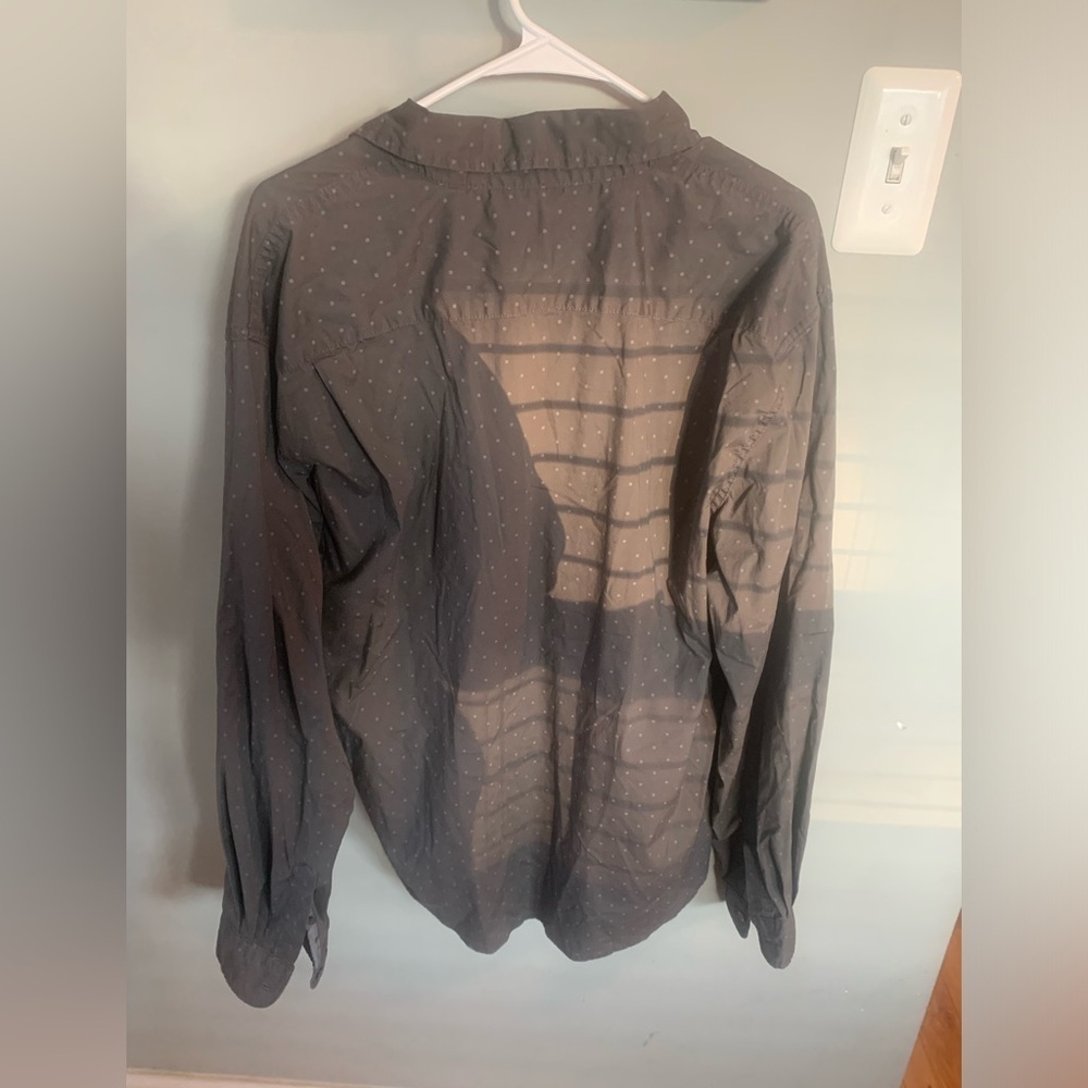 Wrangler Men's Gray Button up - Picture 2 of 4